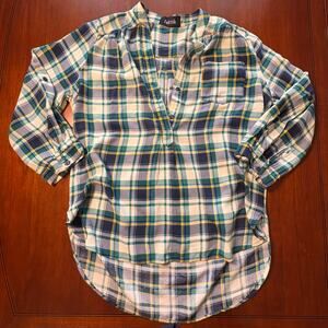 Fab'rik Plaid Top Size Small
